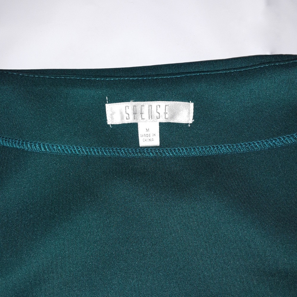 Spense Green Double Front Split Pencil Skirt - image 3